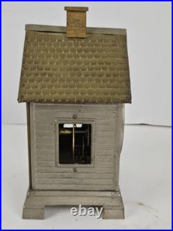 Antique 1892 SETH THOMAS'Lodge' Metal Figural Cottage Mechanical Alarm Clock Antique 1892 SETH THOMAS'Lodge' Metal Figural Cottage Mechanical Alarm Clock