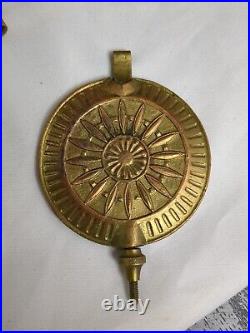 Antique 1892 Seth Thomas Oak Gingerbread Alarm Mantle Clock with Gong & Key Works
