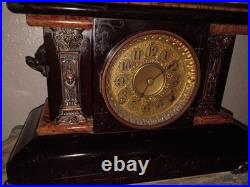 Antique 1894 Seth Thomas Adamantine 8 Day Time and Strike Mantel Clock Working