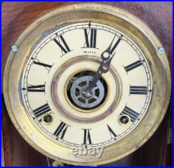 Antique 1895 Charles F Adams Ingraham LIBERTY Mantle Clock SEE VIDEO RARITY