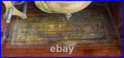 Antique 1895 Charles F Adams Ingraham LIBERTY Mantle Clock SEE VIDEO RARITY