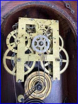 Antique 1895 Charles F Adams Ingraham LIBERTY Mantle Clock SEE VIDEO RARITY