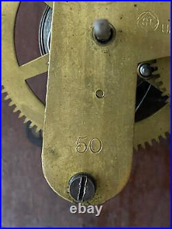 Antique 1896 Seth Thomas Lobby 15 Day 18 Dial Wall Clock
