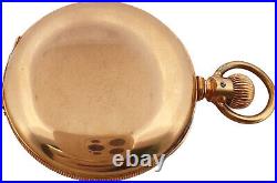 Antique 18S Seth Thomas Lever Brothers Demi Hunter Pocket Watch 152 Gold Filled