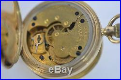 Antique 18k Demi Hunter Pocket Watch Seth Thomas 1888