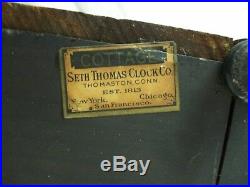 Antique 1900-05 Seth Thomas Cottage Shelf/Mantle Chime Clock with Key