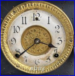 Antique 1904 Gilbert Faux Marble Mantle Parlor Clock Video All ORIGINAL Antique 1904 Gilbert Faux Marble Mantle Parlor Clock Video All ORIGINAL