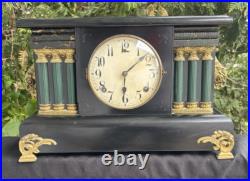 Antique 1905 Gilbert Mantle Parlor Clock SERVICED CLEANED ORIGNAL VIDEO Antique 1905 Gilbert Mantle Parlor Clock SERVICED CLEANED ORIGNAL VIDEO