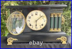 Antique 1905 Gilbert Mantle Parlor Clock SERVICED CLEANED ORIGNAL VIDEO Antique 1905 Gilbert Mantle Parlor Clock SERVICED CLEANED ORIGNAL VIDEO