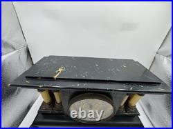 Antique 1905 Seth Thomas Marble Adamantine Mantle Clock With Keys Works READ