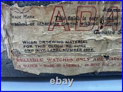 Antique 1905 Seth Thomas Marble Adamantine Mantle Clock With Keys Works READ