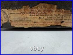 Antique 1905 Seth Thomas Marble Adamantine Mantle Clock With Keys Works READ