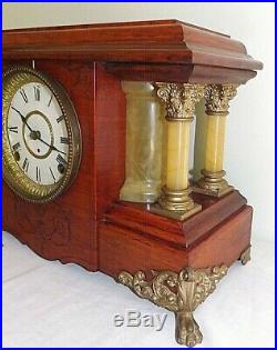 Antique 1905 Seth Thomas Open Column Adamantine SUCILE Vintage Mantle Clock 4½