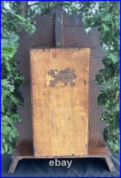 Antique 1908 Gilbert CONCORD Gingerbread Calendar Mantle Clock ALL ORIGINAL