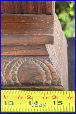 Antique 1908 Gilbert CONCORD Gingerbread Calendar Mantle Clock ALL ORIGINAL