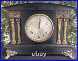 Antique 1910 1920s Sessions Parlor / Mantle Clock RUNS VIDEO