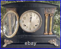 Antique 1910 1920s Sessions Parlor / Mantle Clock RUNS VIDEO