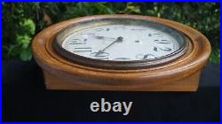 Antique 1910s Sessions Gallery OAK Wall Clock RUNS SEE VIDEO ALL ORIGINAL