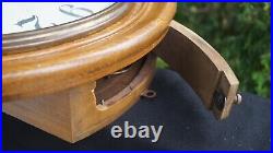 Antique 1910s Sessions Gallery OAK Wall Clock RUNS SEE VIDEO ALL ORIGINAL