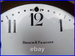 Antique 1910s Seth Thomas Cathedral Wooden Mantle Clock Brock & Feagan Retailers