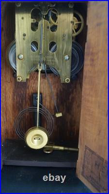 Antique 1915 Ansonia HENLEY Mahogany Beehive Open Escapement Mantle Clock VIDEO Antique 1915 Ansonia HENLEY Mahogany Beehive Open Escapement Mantle Clock VIDEO