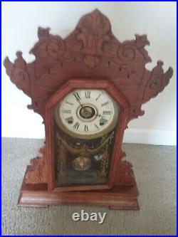 Antique 1915 Mantel Clock Seth Thomas with Key 8 Day Made in Thomaston Connecticut