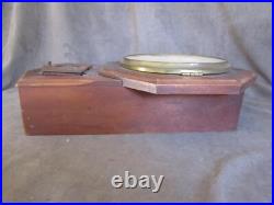Antique 1917A Seth Thomas Wall Clock Wood Case Pendulum withKey cl