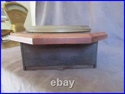 Antique 1917A Seth Thomas Wall Clock Wood Case Pendulum withKey cl