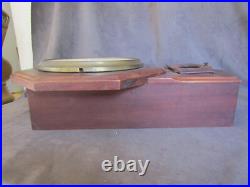 Antique 1917A Seth Thomas Wall Clock Wood Case Pendulum withKey cl