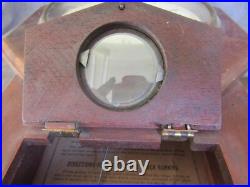 Antique 1917A Seth Thomas Wall Clock Wood Case Pendulum withKey cl