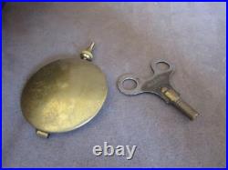 Antique 1917A Seth Thomas Wall Clock Wood Case Pendulum withKey cl