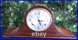 Antique 1920 Sessions Tambour Humpback Mantle Clock RUNS VIDEO ALL ORIGINAL