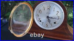 Antique 1920 Sessions Tambour Humpback Mantle Clock RUNS VIDEO ALL ORIGINAL