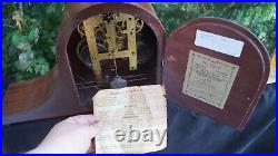 Antique 1920 Sessions Tambour Humpback Mantle Clock RUNS VIDEO ALL ORIGINAL