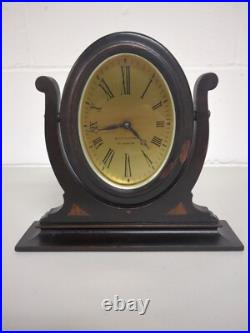 Antique 1920's SETH THOMAS 8 Day Jeweled Gothic Art Deco Mahogany Mantle Clock Antique 1920's SETH THOMAS 8 Day Jeweled Gothic Art Deco Mahogany Mantle Clock