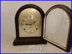 Antique 1920s SETH THOMAS Time & Strike Mahogany Beehive Mantel Shelf Clock 89AL