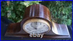 Antique 1920s Sessions COMMANDER Tambour Humpback Clock RUNS VIDEO ORIGINAL