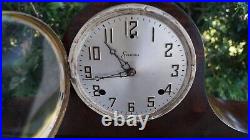 Antique 1920s Sessions COMMANDER Tambour Humpback Clock RUNS VIDEO ORIGINAL