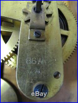 Antique 1920s Seth Thomas 30 day Dual Springs Time Only 86A Movement Clock
