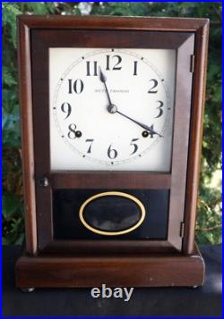 Antique 1920s Seth Thomas OGEE Style Mantle Clock RUNS VISABLE PENDULUM