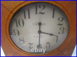 Antique 1920s Warren Telechron Kitchen Office School Electric Wall Clock (L71J)