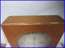 Antique 1920s Warren Telechron Kitchen Office School Electric Wall Clock (L71J)