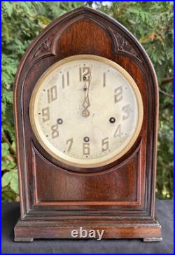 Antique 1929 New Haven INGLEWOOD Beehive Mantle Clock WESTMISTER SEE VIDEO