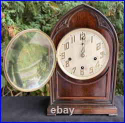 Antique 1929 New Haven INGLEWOOD Beehive Mantle Clock WESTMISTER SEE VIDEO