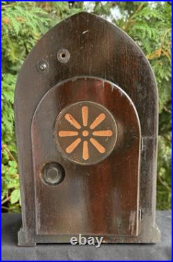 Antique 1929 New Haven INGLEWOOD Beehive Mantle Clock WESTMISTER SEE VIDEO