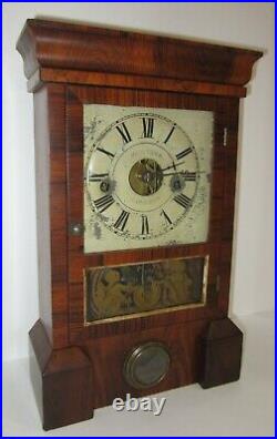 Antique 30-Hour Seth Thomas Empire Mantel Clock, Time/Strike, Key wind