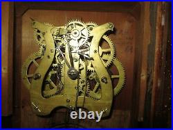 Antique 30-Hour Seth Thomas Empire Mantel Clock, Time/Strike, Key wind