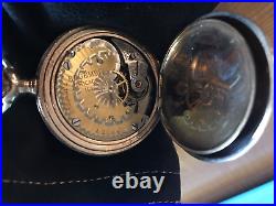 Antique 6s Seth Thomas Pocket Watch'Edgemere' dial & movement being sold AS IS