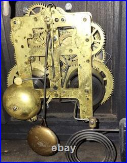 Antique 8 Day Seth Thomas Adamantine Mantle Chime Clock Working Art Nouveau