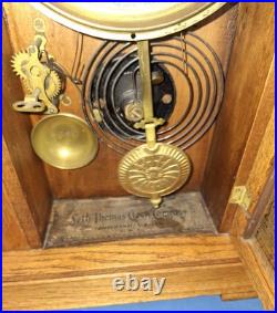 Antique 8 Day Seth Thomas City Series Eastlake Shelf Mantle Clock Working Alarm